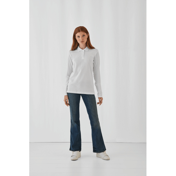 B&C | Long sleeve ladies polo shirt
